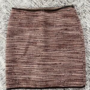EUC Escada Sport tweed skirt with leather details. Size EU 38, US 6
